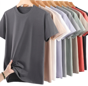 Camiseta Casual de Cuello Redondo y Manga Corta, Transpirable, Verano 2025, con Logotipo Personalizado Bordado, Precio de Fábrica de Bangladesh y China, OEM - Product Image 1