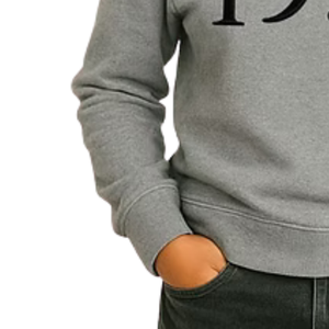 เสื้อสเวตเชิ้ตปักลายพัฟ 3 มิติ สีเทาสำหรับเด็กผู้หญิง เสื้อแขนยาวลำลอง สวมใส่สบายทุกวัน เสื้อผ้าสไตล์ไลฟ์สไตล์ - Product Image 4