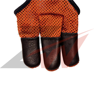 Premium Leather <b>Half</b> Finger Gloves for Men Outdoor Sports Hunting Gloves with Non <b>Slip</b> Hand Grip Lightweight Tactical Protection - Product Image 5