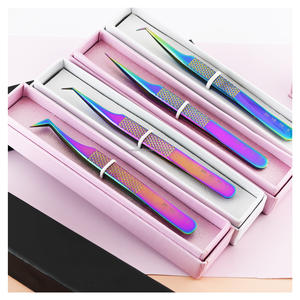 Meilleures pinces à cils isolantes à pointe en fibre pour extensions de cils volume – Outil d'application pour artistes en cils - Product Image 1