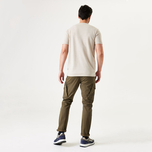Camisetas Deportivas para Hombre, Elegantes, Cuello Redondo, con Bolsillo, Alta Visibilidad, 100% Algodón, Tejido de Lana, Secado Rápido, Transpirables - Product Image 1
