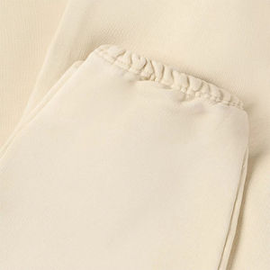 Pantalones Deportivos de Algodón Beige para Hombre, Estilo Hip Hop, Bordados, Cintura Elástica con Cordón, Bolsillos Laterales, Tejido de Punto, para Invierno - Product Image 4