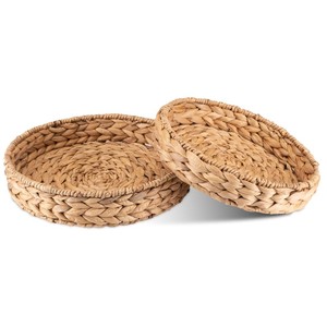 Panier de rangement rectangulaire moderne en plastique tressé pour aliments, fruits, plateau de service, présentoir de cuisine domestique, couleur personnalisable pour mariage - Product Image 2