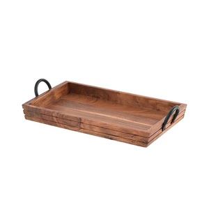 Bandeja de Madera Elegante Hecha a Mano para Servir, Apta para Lavavajillas, para Decoración del Hogar, Bandeja para Chocolate, Venta al Por Mayor - Product Image 4