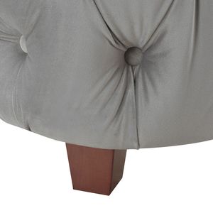 Ensemble de lit capitonné en velours gris opale Brooklyn Queen, comprenant la tête et le pied de lit - Product Image 3