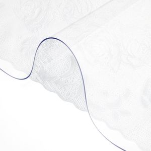 Tappetino Protettivo Rettangolare Impermeabile in Plastica Trasparente Spessa 1,5 mm, 42 x 78 Pollici, Facile da Pulire - Product Image 1