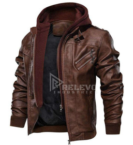 Nouvelle veste en cuir de vachette élégante et personnalisée pour homme, veste en cuir de moto pour homme, veste en cuir de crocodile à bas prix - Product Image 3