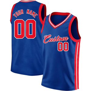 Maillot de basket-ball unisexe personnalisé noir et rouge, col en V, sans manches, impression sublimée, évacuation de l'humidité, vêtements d'équipe pour adultes - Product Image 6