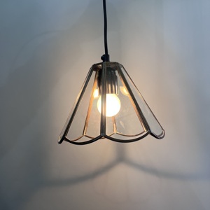 Gold Metal Glass Bell Pendant <b>Light</b> Soft Warm White <b>Small</b> Living Room <b>Ceiling</b> Lamp - Product Image 2