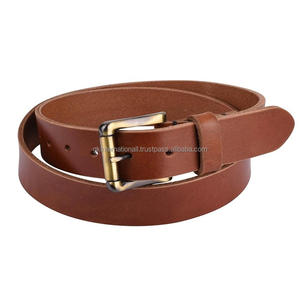 Ceinture décontractée en cuir de haute qualité à la mode pour hommes avec boucle en laiton élégante à épingle à rouleau ceinture décontractée d'affaires pour unisexe - Product Image 4