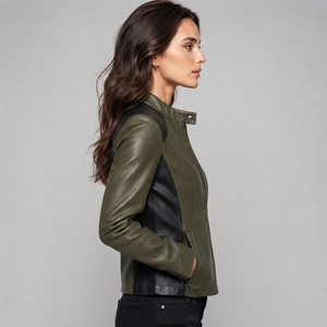 Chaqueta de Cuero Personalizada para Mujer, Prenda Exterior Premium, Diseñada con Cuero Suave, Forro Cómodo - Product Image 4