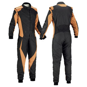 Traje de Karting de Secado Rápido, Talla Grande, Unisex, Impermeable, Color Negro y Naranja, para Carreras de Karts y Automovilismo - Product Image 4