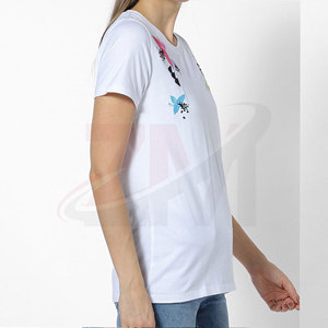 Camiseta Gráfica Ligera, Informal y Moderna para Actividades al Aire Libre, Camiseta Bordada para Mujer, Ropa Informal de Primera Calidad - Product Image 4
