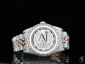 Luxury Diamond Inlay <b>Mechanical</b> <b>Watch</b> 20mm Band 30mm Dial Date Display Two Tone Stainless Steel Dress Wristwatch for Men - Product Image 3