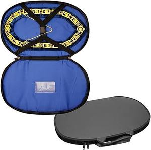 Étui de transport pour collier maçonnique en cuir rouge de qualité supérieure (conception améliorée), sac de transport maçonnique de qualité supérieure - Product Image 3