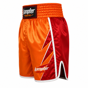 Shorts de boxe pour hommes, design personnalisé, vêtements de sport, taille élastique, séchage rapide, respirant, tissu 100% polyester pour l'entraînement de boxe - Product Image 5