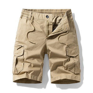 Nouveauté été : Short cargo pour homme, grande taille, polyester/coton, respirant, multi-poches, fermeture à cordon, vêtements de travail décontractés, OEM - Product Image 5