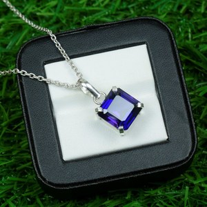 Pendentif en améthyste bicolore, pendentif en argent sterling 925, bijoux en pierres précieuses naturelles, cadeau pour femme, bijoux faits à la main, bijoux de luxe - Product Image 2