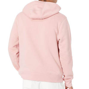 Sweat à capuche décontracté pour homme 100% coton, coupe ample, noir, avec impression de logo personnalisé, taille standard - Product Image 2