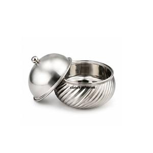 Gold Flower Pattern Round <b>Casserole</b> with Cover Stainless Steel Lining Cream <b>Ceramic</b> Coating - Product Image 2