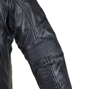 Veste de moto en cuir de vache véritable de haute qualité, coupe ajustée, sur mesure, respirante, manches longues, pour hommes, toutes saisons, ROCKHINT - Product Image 5