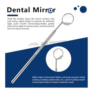 Kit de Herramientas Dentales, Set de Limpieza Dental de 6 Piezas, Espejo Dental, Palillo, Espátula, Lima, Pinzas, Acero Inoxidable 304, Profesional, Manual - Product Image 6