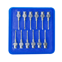 Aiguille hypodermique vétérinaire en acier inoxydable Rizbro International, Luer Lock, 16G x 1/2'', certifiée ISO CE, pour le bétail et la volaille