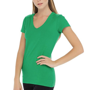 T-shirts décontractés pour femmes, style estival très populaire, taille personnalisée, toile respirante, 100% coton, haute qualité, en stock - Product Image 1