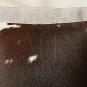 Rustic Western Style Cowhide Cushion Patchwork Cowhide Cushion Cover Decorative Genuine Leather Cowhide <b>Pillow</b> <b>Soft</b> Fur Cowhide - Product Image 5