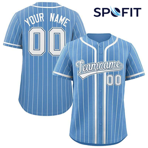 Custom Sublimated Printed Baseball Jersey Men Women Personalised Team <b>Shirt</b> <b>Button</b>-Up Uniform Name Number Anti-Bacterial 100% - Product Image 2