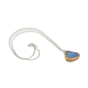 Bijoux de mode de luxe pour hommes plaqué or Agate noire naturelle Onyx et oeil de tigre Lapis Lazuli pierres précieuses pendentif colliers chaîne à maillons - Product Image 4