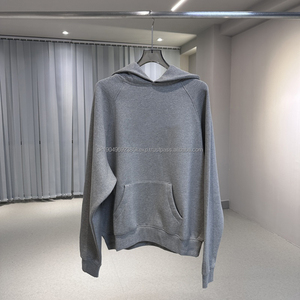 Sudaderas con capucha de gran tamaño para hombre de marca personalizada de alta calidad, diseño de silicona 3D elástico de avena oscura Flocado de invierno - Product Image 2