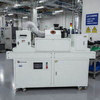 Système de polymérisation UV Excimer 172 nm avec pré-polymérisation LED UV 395 nm et polymérisation finale par lampe au mercure pour traitement de surface ultra mat