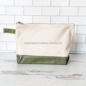 Pochette de maquillage pour femmes, grande, réutilisable, en toile de coton, avec différents styles - Product Image 4