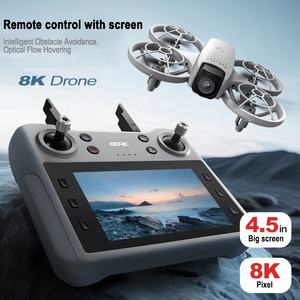 <span class=keywords><strong>Mini</strong></span> drone pliable HD 48MP d'occasion avec moteur brushless, gyroscope 6 axes, double caméra aérienne, évitement d'obstacles, portée 1km, autonomie 10-20min, télécommande - Product Image 1