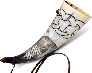 Corneta Vikinga Ecológica de la Mejor Calidad, Sonido Profundo, Pulida a Mano, 15'' 18'', Corneta de Batalla, Trompeta de Guerra, Musical - Product Image 6