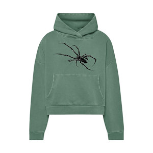 Sudadera con Capucha de Hombros Caídos, Tejido de Alta Densidad, Impresión DTF Personalizada, Ecológica, Transpirable, para Mujer, Corte Holgado - Product Image 1