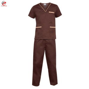 Wholesale Best Quality New Designer Style Knitted Customizable Medical Scrubs Unisex <b>Doctors</b> VNeck Male Nursing Uniform <b>Set</b> - Product Image 6