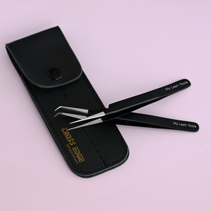 Japan Stainless Steel 90 Degree Fiber Tip <b>Lash</b> Isolation Tweezers Straight Eyelash Extension Tweezers Mega Volume Tweezers - Product Image 5