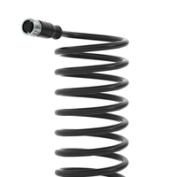Câble industriel U-KCOM personnalisé en usine, connecteur Cat6a M12 RJ45, câble SFTP blindé, gaine PVC/PUR, étanche, 8 broches, cuivre 26AWG