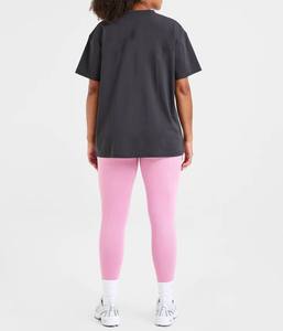 Women Oversized Solid Color Crew Neck T-Shirt Regular Sleeve Loose Fit 100% Cotton Jersey Breathable All Seasons Wear - Product Image 1