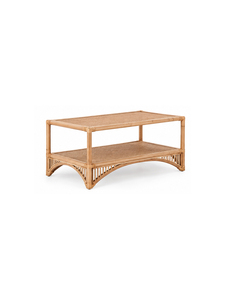 Modern Rattan Coffee <b>Table</b> <b>With</b> Storage <b>Shelf</b> Handmade Living Room Furniture Contemporary Design Luxury Quality - Product Image 4