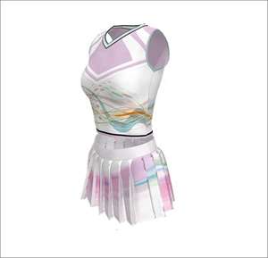 Conception OEM, créez votre propre tenue d'équipe, uniforme de cheerleading, tissu doux, vêtements de sport pour l'entraînement, conception d'uniforme de cheerleading - Product Image 4