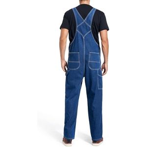 Overoles de Mezclilla para Hombre, Pantalones Cargo, Jeans Holgados y Elegantes con Múltiples Bolsillos, para Toda Temporada, 100% Algodón - Product Image 5