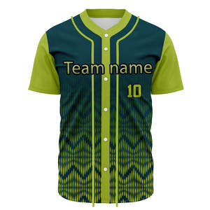 Camiseta de Béisbol Personalizada de Alta Calidad con Botones, Uniforme de Softbol Sublimado para Hombres, Mujeres y Jóvenes - Product Image 3