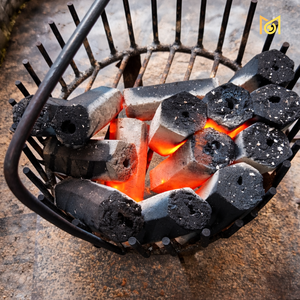 Briquettes de charbon hexagonales à combustion propre, sans fumée, en coque de noix de coco, pour barbecue et grillades - Product Image 1