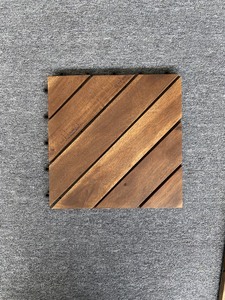 Dalles de terrasse en bois d'acacia du Vietnam, faciles à installer, antidérapantes, imperméables, finition mate, interverrouillables, pour terrasse extérieure, 5+ - Product Image 5