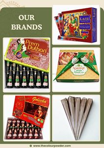 Conos de Henna Natural para Mehndi, Tinte Marrón Oscuro |   Crema 100% Herbal de Grado Premium, Libre de Químicos y Amoníaco |   Manos Listas para Usar - Product Image 5