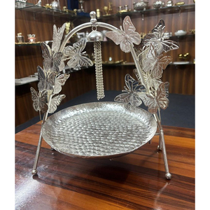 Stainless Steel Modern <b>Cake</b> <b>Stand</b> with Customizable Base for Luxurious Weddings Corporate Events & Gift Showcases - Product Image 1