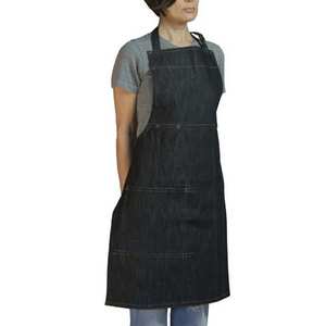 Delantal de mezclilla ligero y transpirable para supermercado, hecho de tela de algodón impermeable, delantal de mezclilla de alta venta - Product Image 3